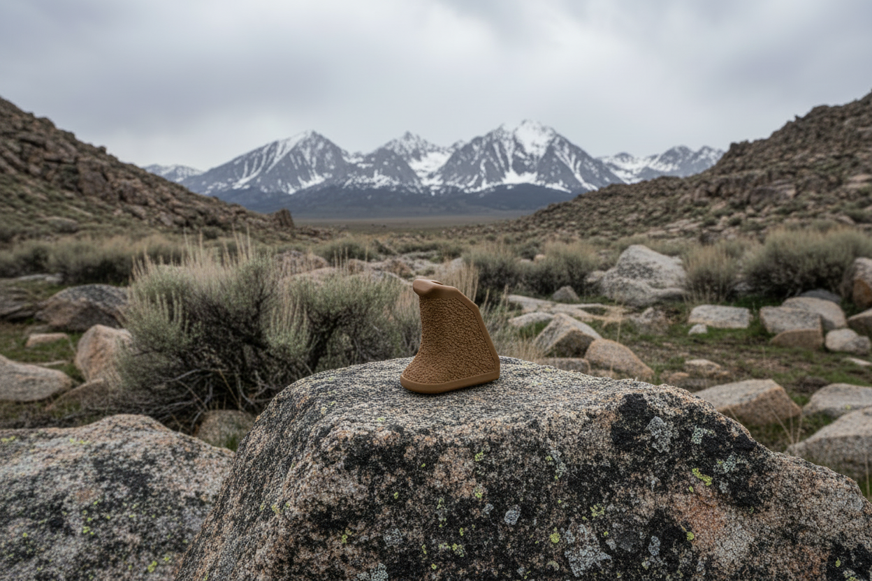 Coyote Brown Handstop in Wyoming Mountains