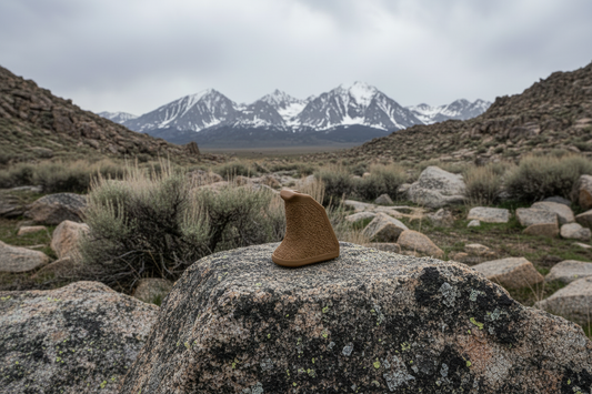 Coyote Brown Handstop in Wyoming Mountains